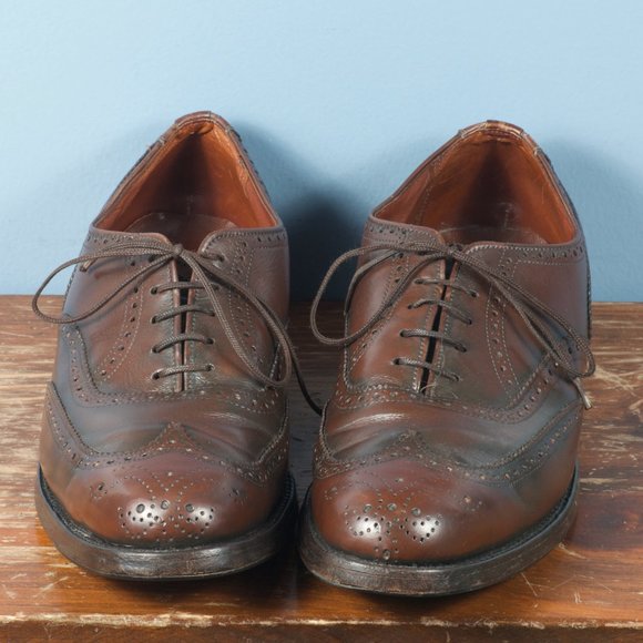 [SOLD] 🇨🇦 VTG Dack's 7E Chocolate Brown Wingtip Oxford - Picture 4 of 9